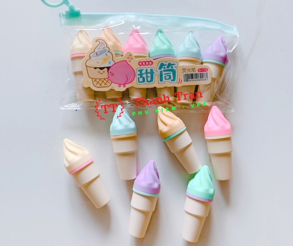 Bút dạ quang cây kem