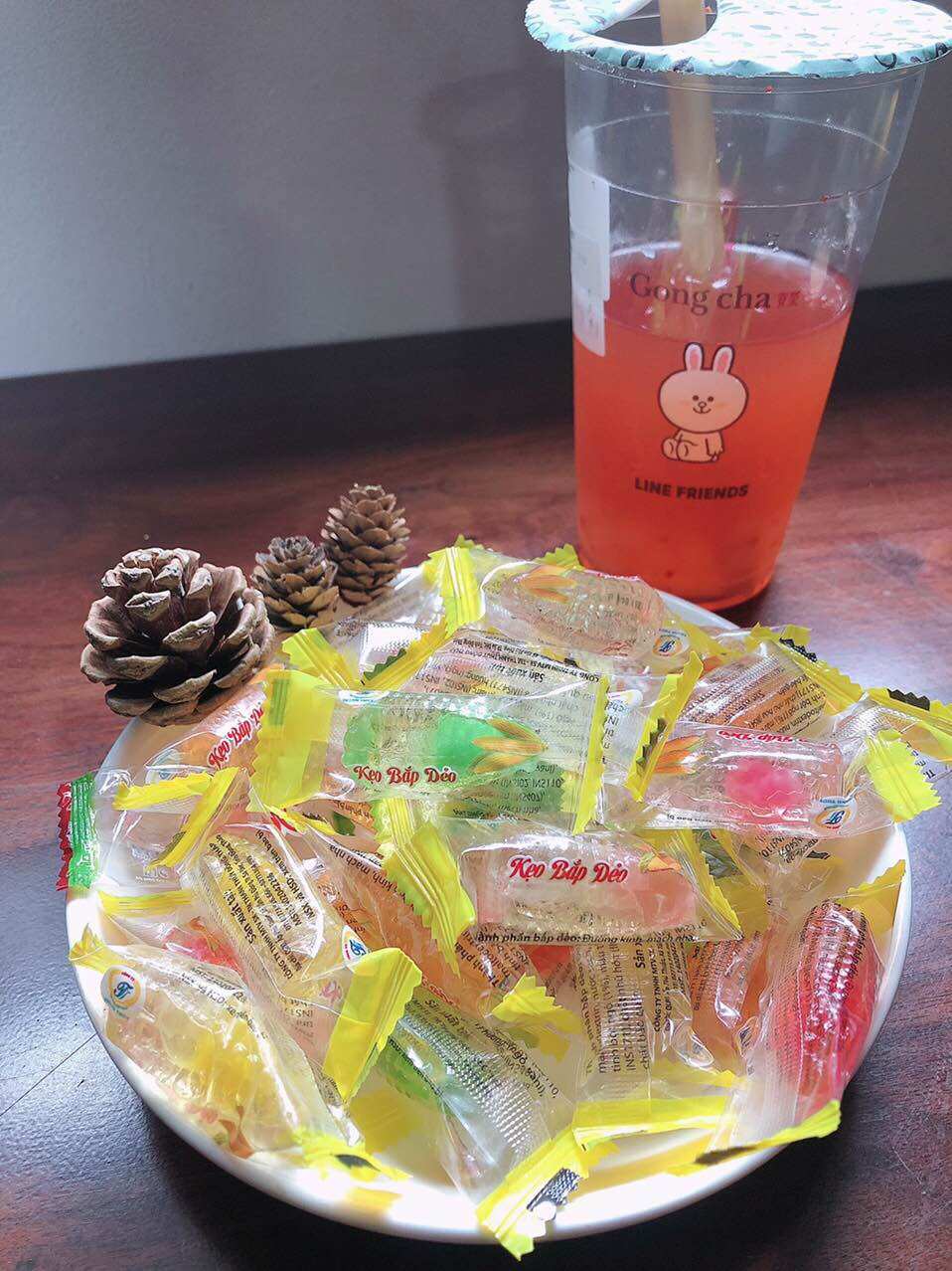 Kẹo bắp dẻo mix có nhân 500gr