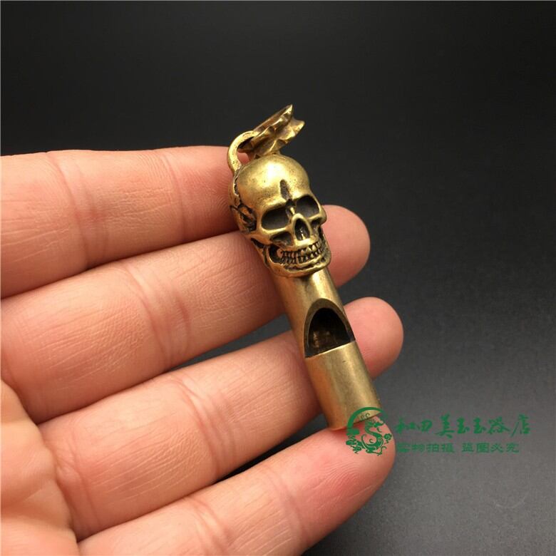 Còi đồng edc hình đầu lâu độc đáo