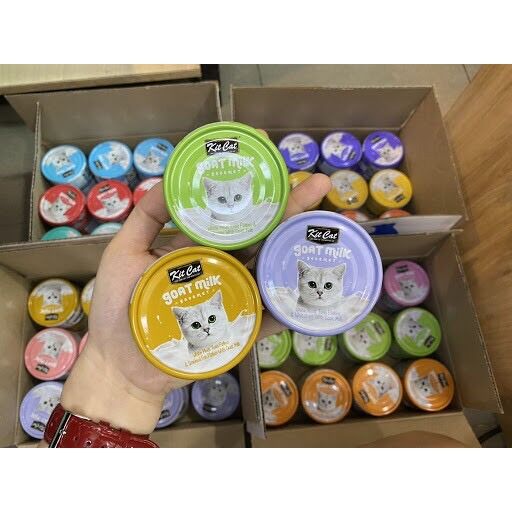 Pate sữa dê Kit Cat cho mèo lon 70g
