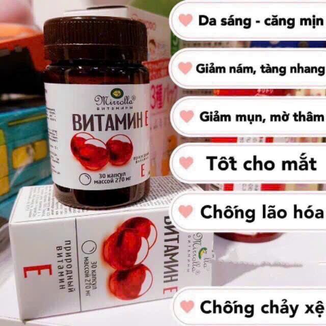 VITAMIN E NGA HỘP ĐỎ MẪU MỚI