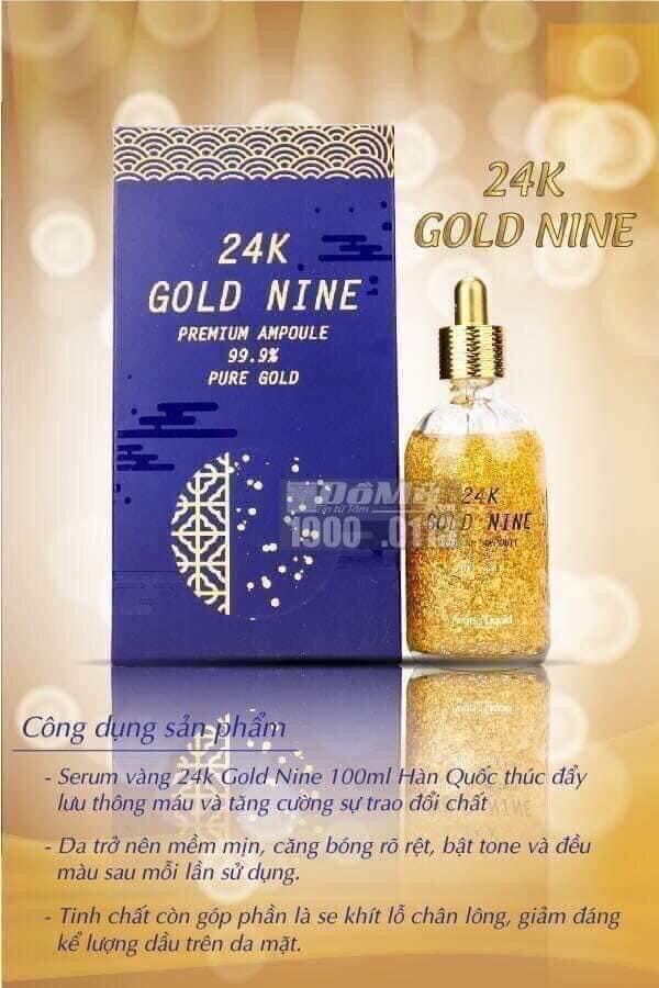 Tinh chất serum vàng 24k đậm đặc Gold Nine 100ml nội địa Hàn Quốc