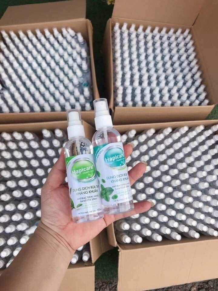Dung dịch khử khuẩn HapiCare+ ( chai xịt 100ml)