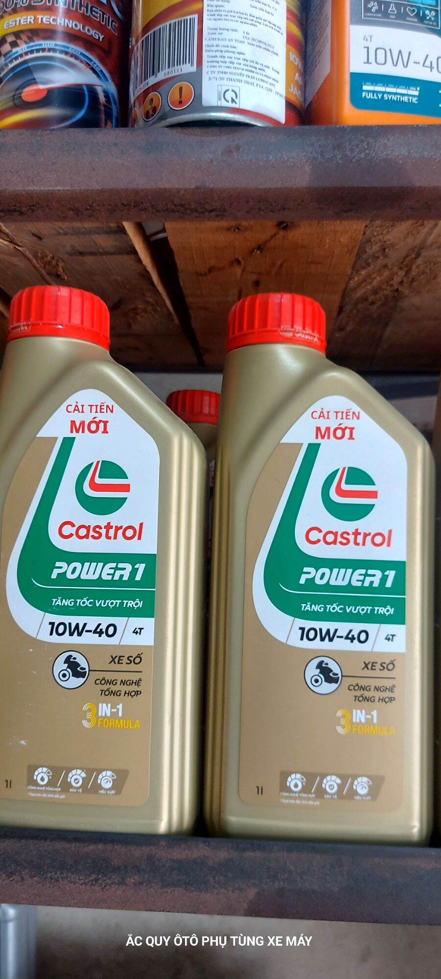 COMBO 2 CHAI NHỚT XE MÁY CATROL 4T 1L