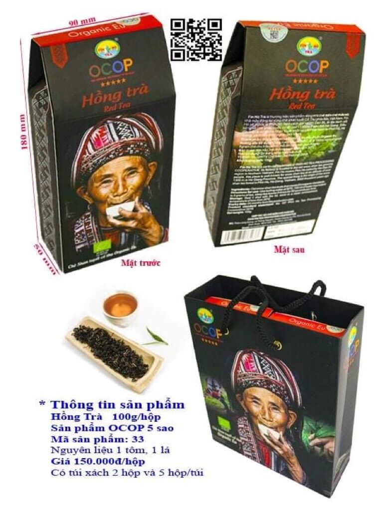 Hồng trà san 1 tôm 1 lá