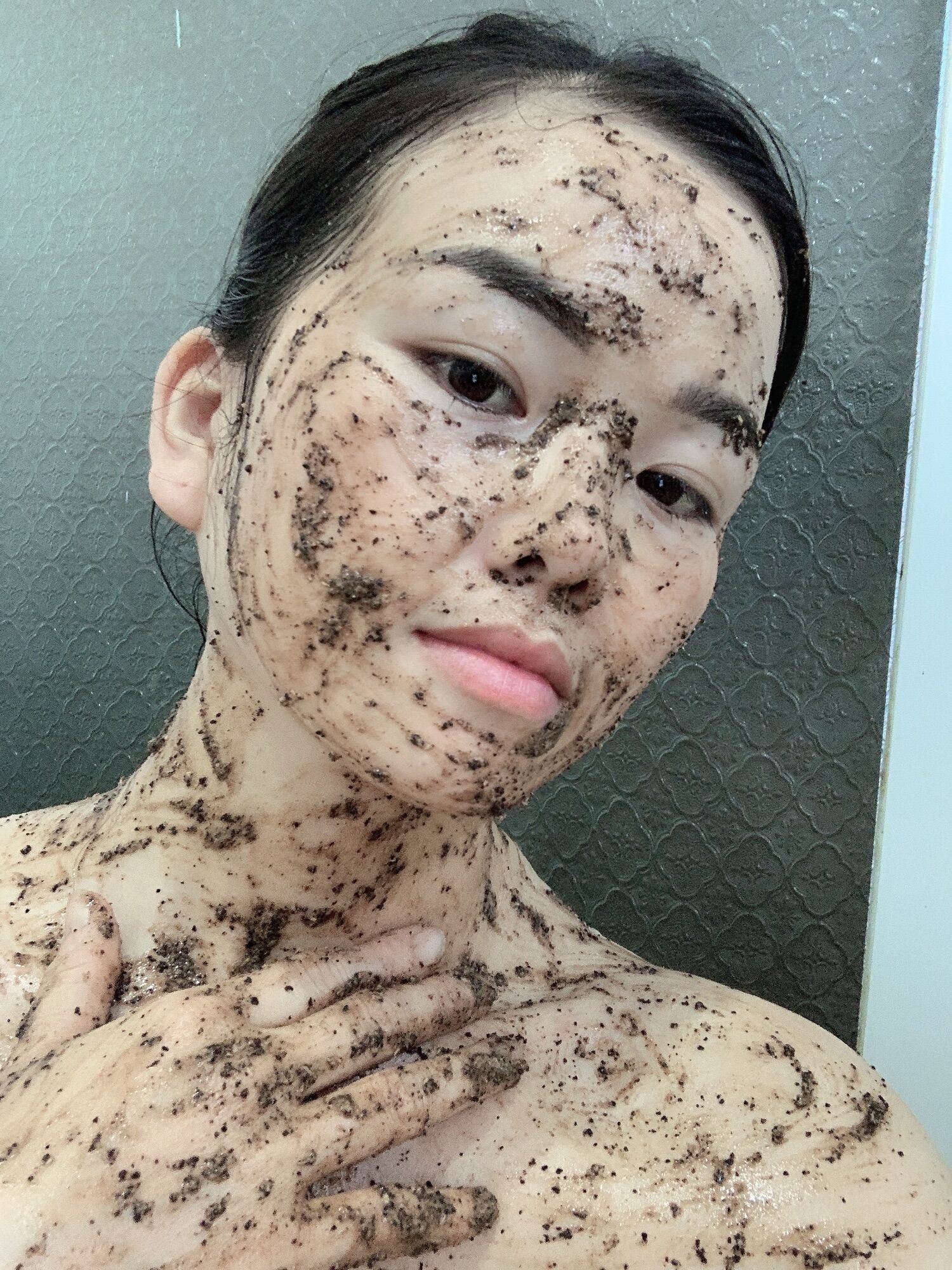 Bột tắm trắng caphe