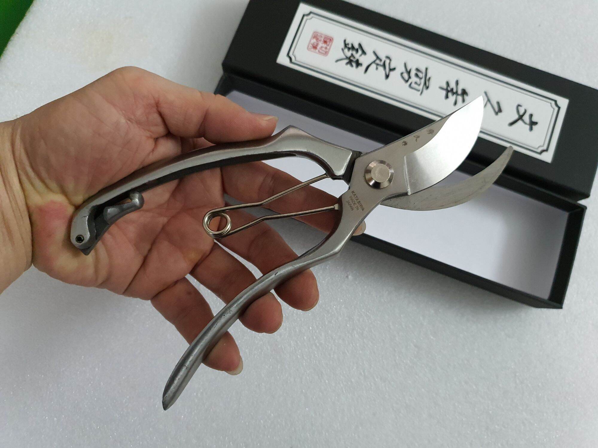 Kéo cắt cành thép trắng Nhật bản, hàng bãi