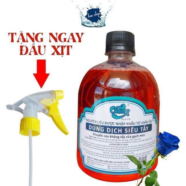 Tẩy lóc máy ocean ĐỎ vệ sinh lóc máy đa năng