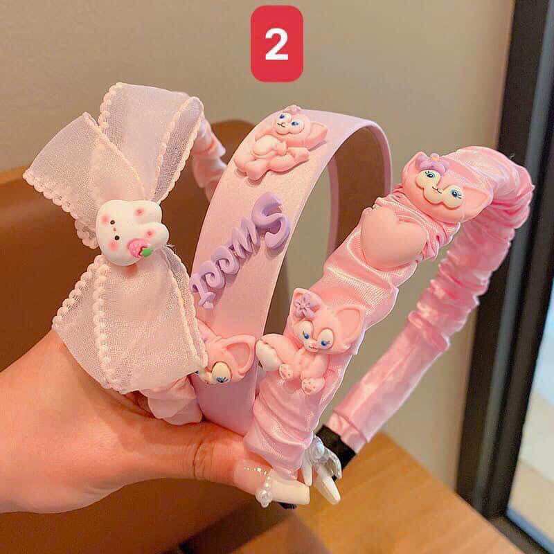 Set 3 băng đô cài tóc cho bé yêu siêu xinh