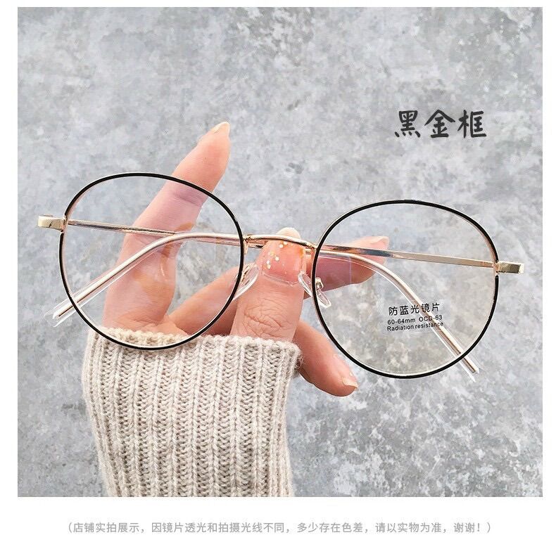 Gọng Kính Kim Loại giả cận mới kiểu dáng trẻ trung năng động Teen có thể thay cận hoặc đi mát