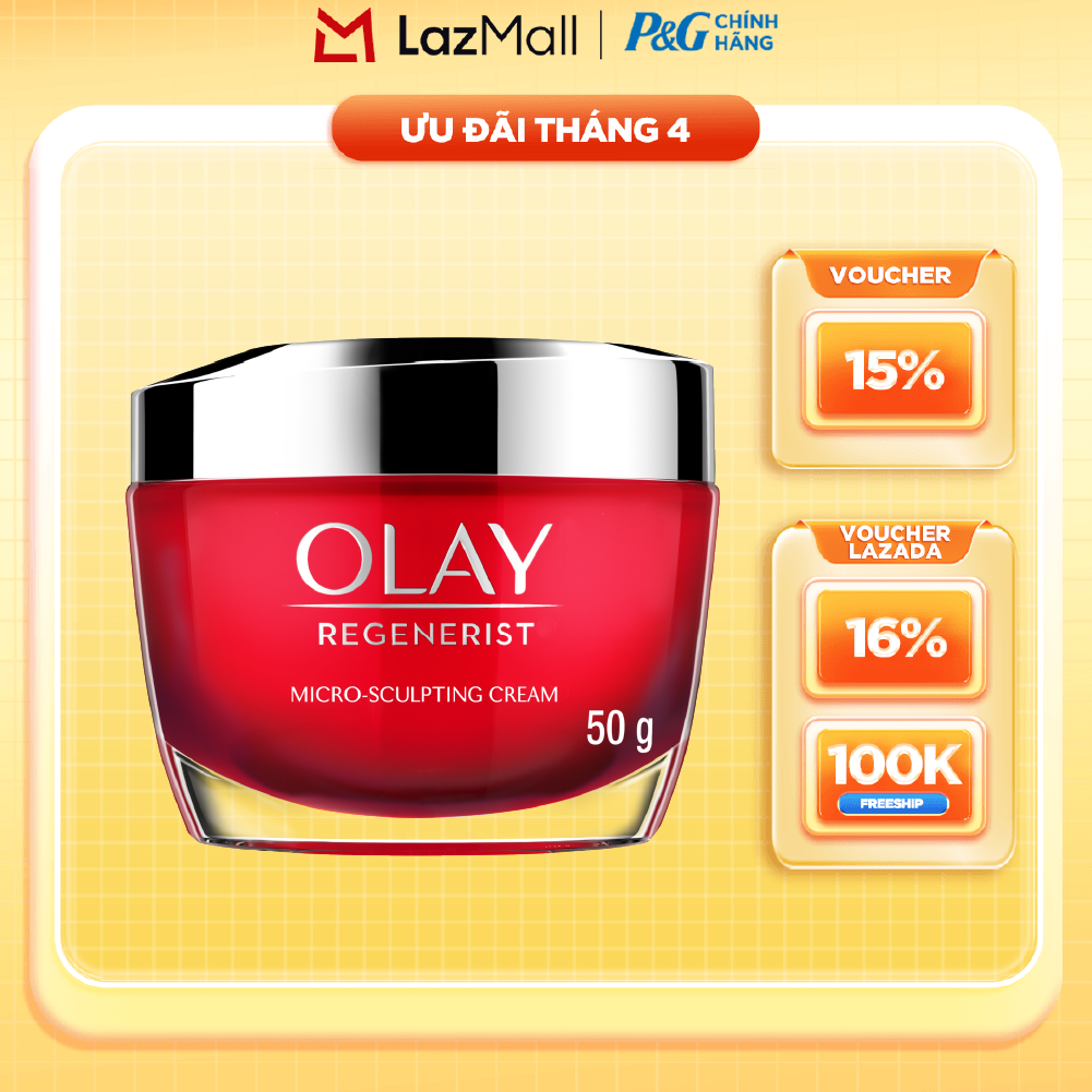 Kem Dưỡng Ban Ngày OLAY REGENERIST Căng Mướt, Sáng Khỏe  Phục Hồi Dấu Hiệu Lão Hóa Hũ 50G