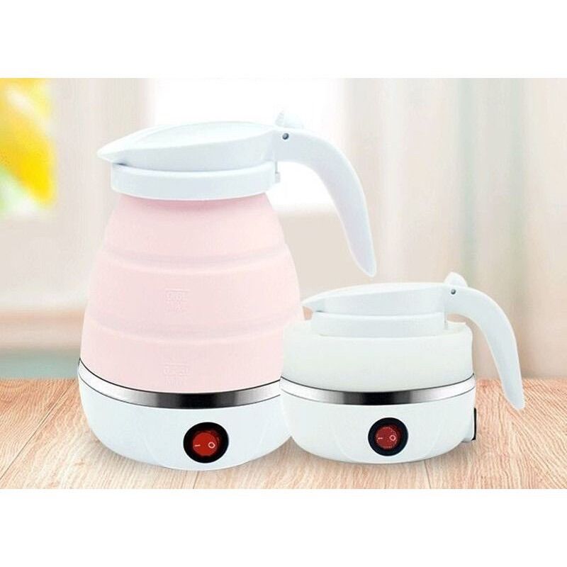 Bình Ấm Đun Nước Siêu Tốc Xếp Gấp Gọn Du Lịch 600ml