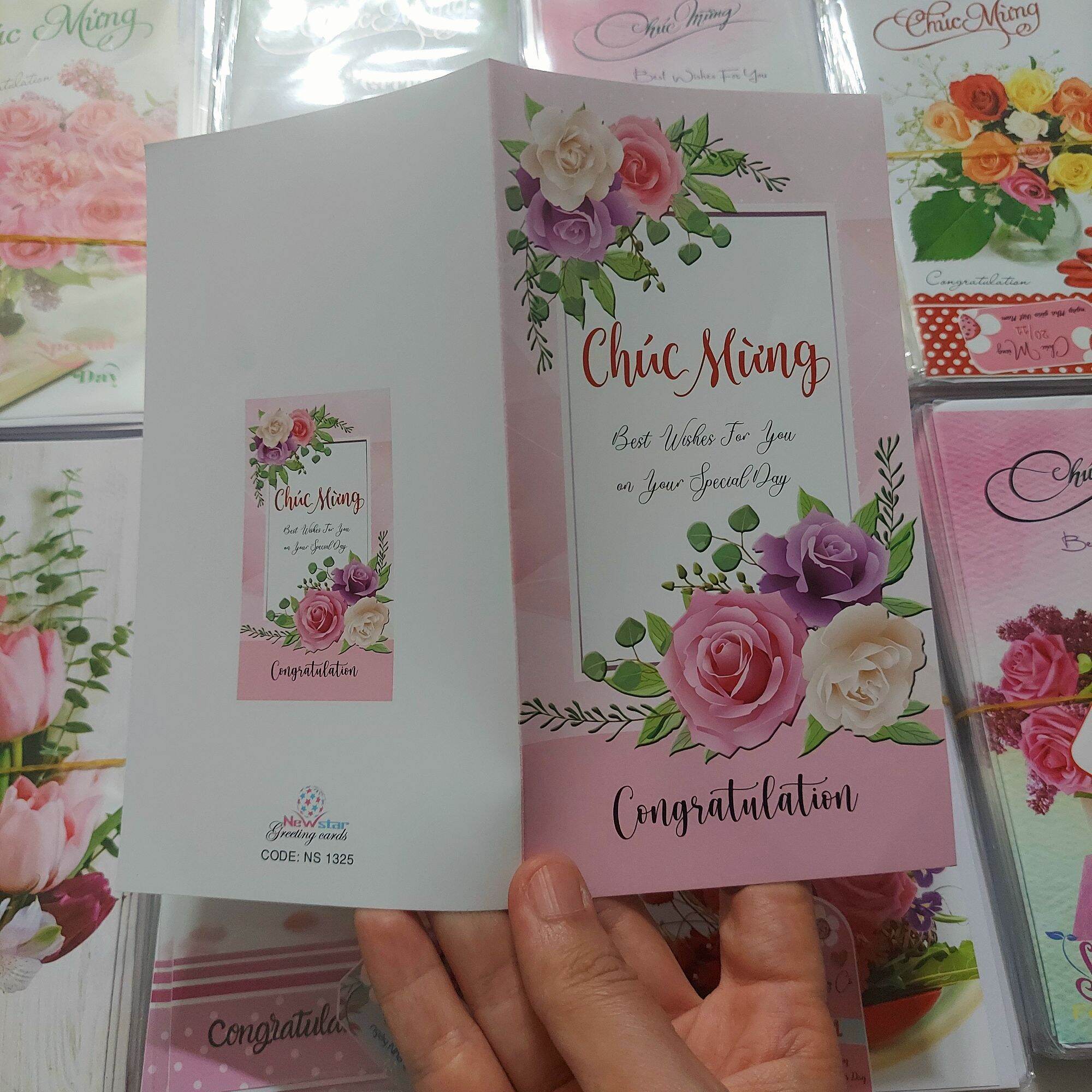 (sỉ) 100 thiệp chúc mừng,