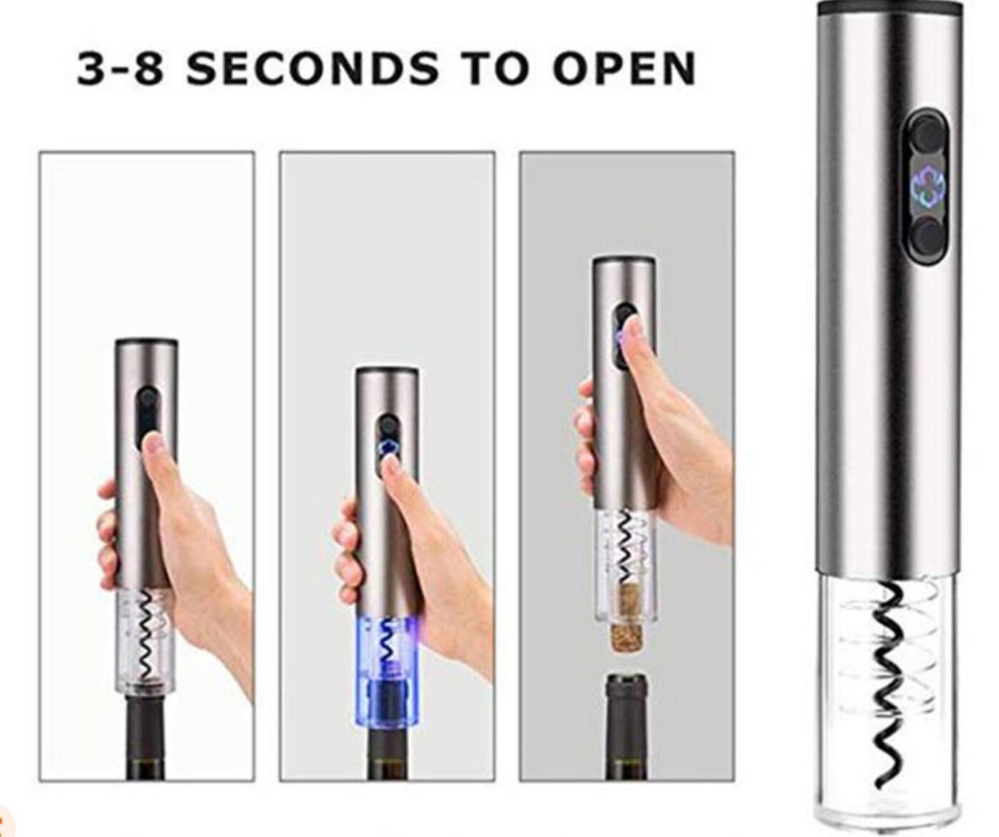 Máy mở nút chai rượu vang sạc usb
