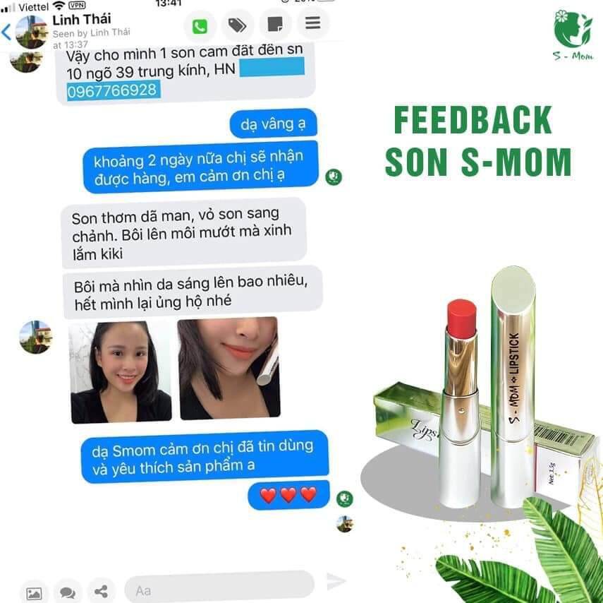 Son lụa Hữu cơ thiên nhiên dành cho mẹ bầu S-mom