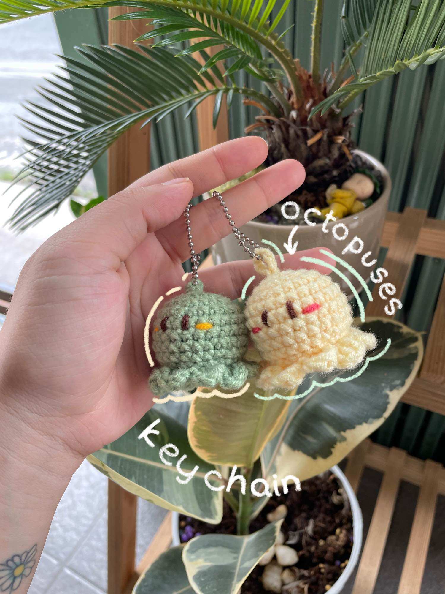 Móc khóa len handmade