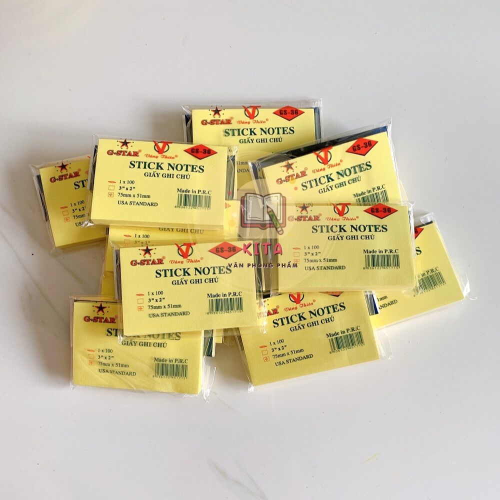 Giấy note vàng 3x2cm