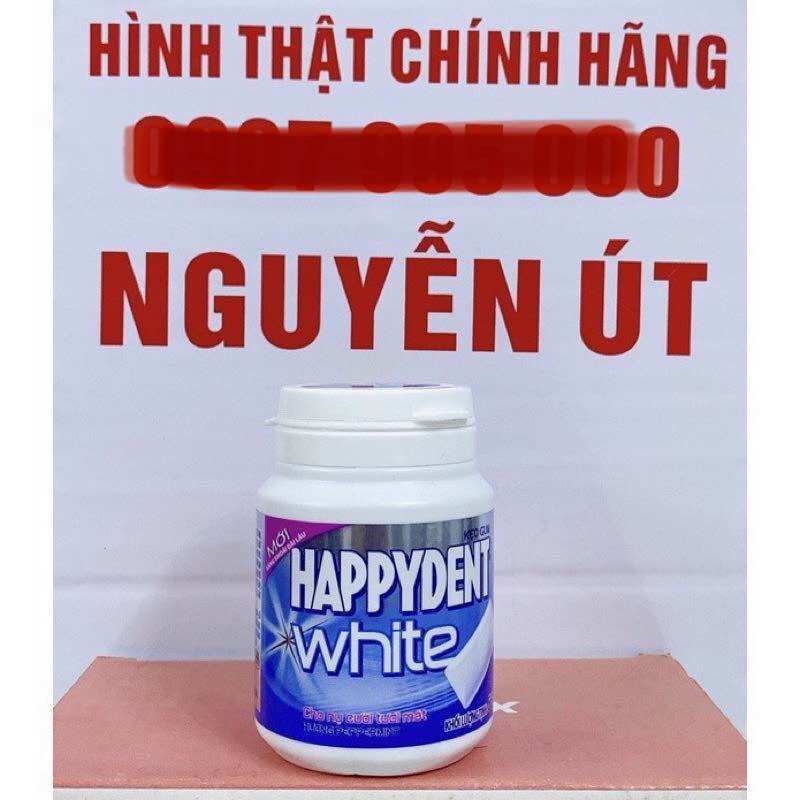 Kẹo gum happydent white hủ 56g