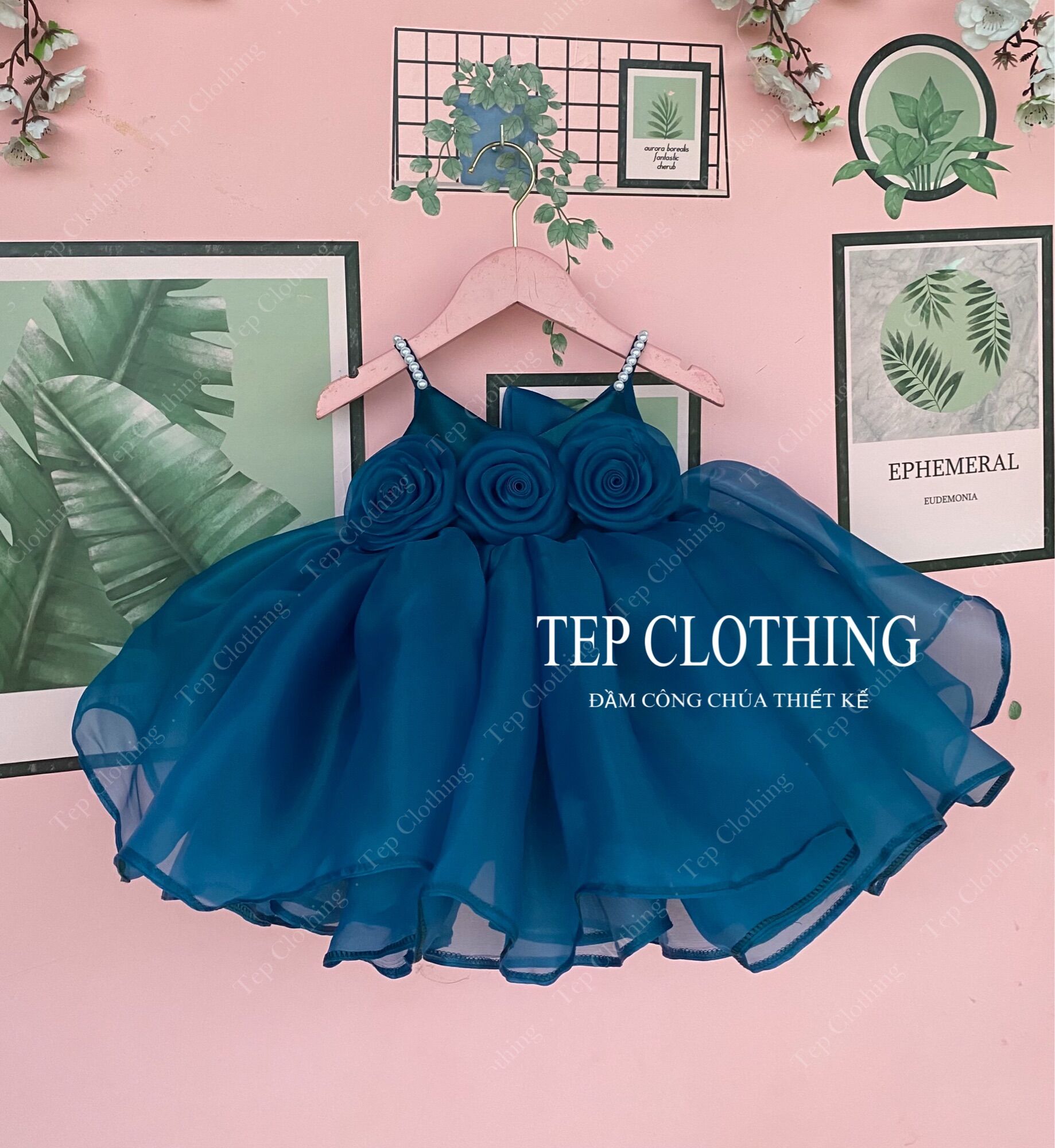 Little rose đầm công chúa cho bé gái by tep clothing- hình thật shop chụp