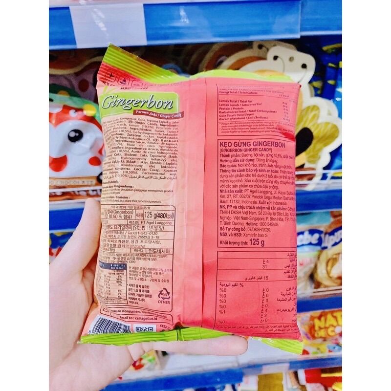 Kẹo Gừng Dẻo Gingerbon 125G