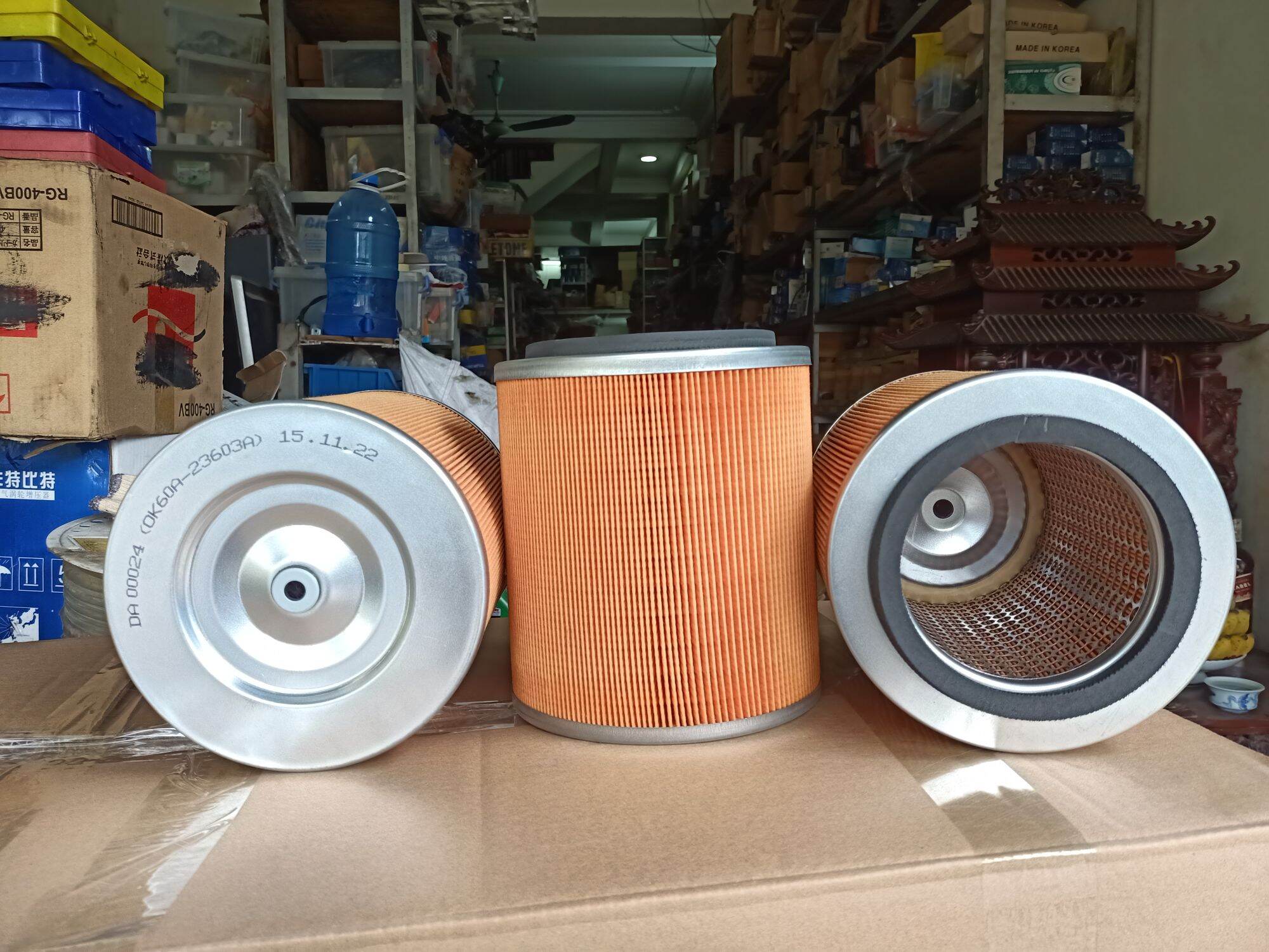 Lọc gió động cơ xe tải kia 1,4 tấn, 1,25 tấn, k2700,k3000,k165, k140