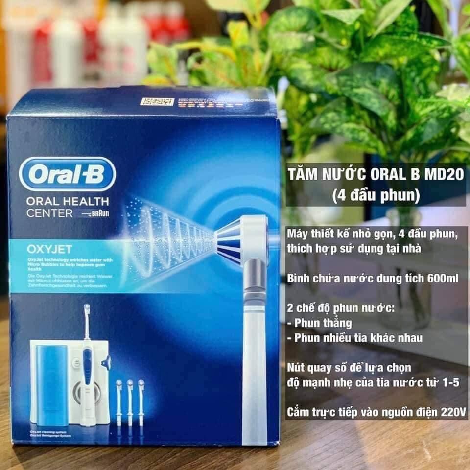 🇩🇪 máy tăm nước oral b braun professional care oxyjet md20 cao cấp mạnh mẽ từ đức- made in eu