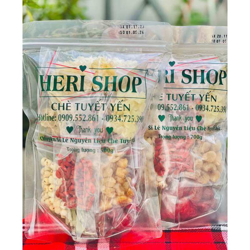  Set 500G- Chè Tuyết Yến Dưỡng Nhan 14 Vị - Có Hoa Mộc 