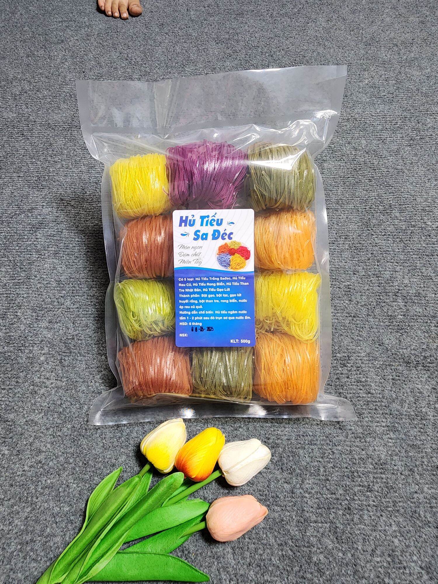 1kg Hủ Tiếu Khô Rau Củ Sa Đec Mai Ngọc Food - Đặc Sản Vùng Miền