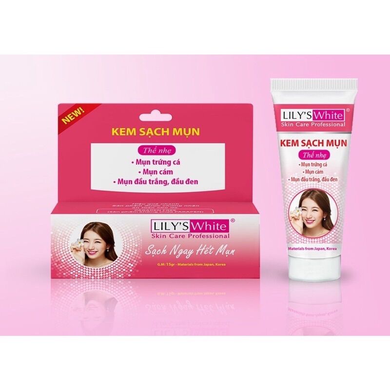 Kem Mụn - Trắng Da - Xoá Thâm Lily’s White thể nhẹ