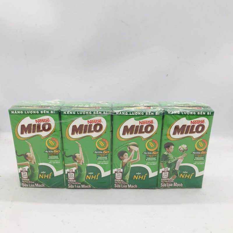 Sữa milo lúa mạch 110ml (lốc 4 hộp)
