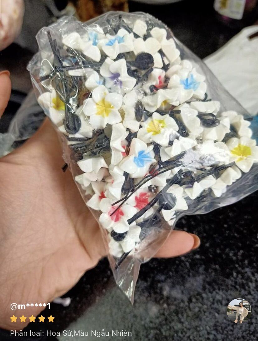 💥Set 10 Kẹp Tóc Hoa Sứ Nhiều màu (Xả kho)