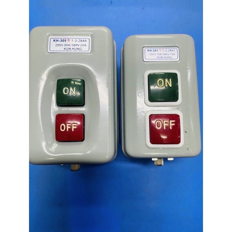 Công tắc nhấn giữ on off 3 pha kh-201, kh-305