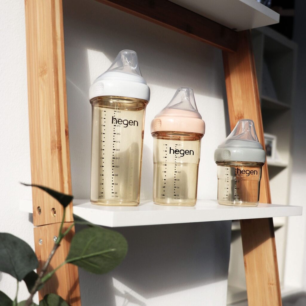 [ĐỔI NÚM TÙY CHỌN]- Bình sữa hegen cao cấp 150ml/240ml núm ti siêu mềm cho bé