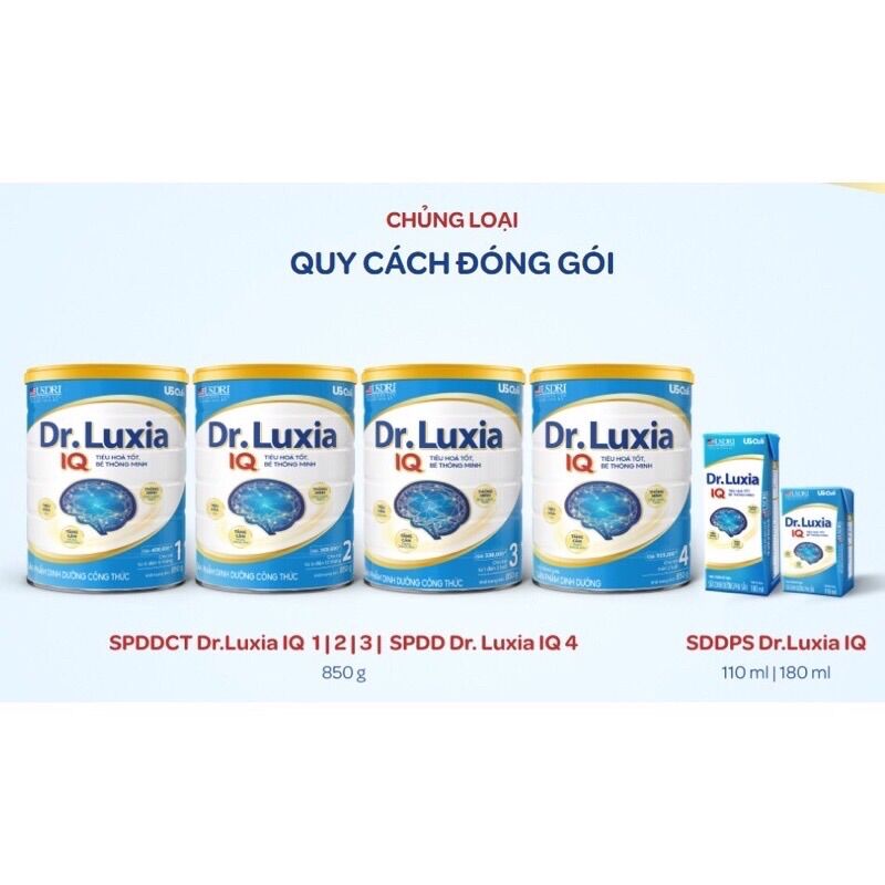 Sữa bột dr luxia iq số 1,2,3,4 900g
