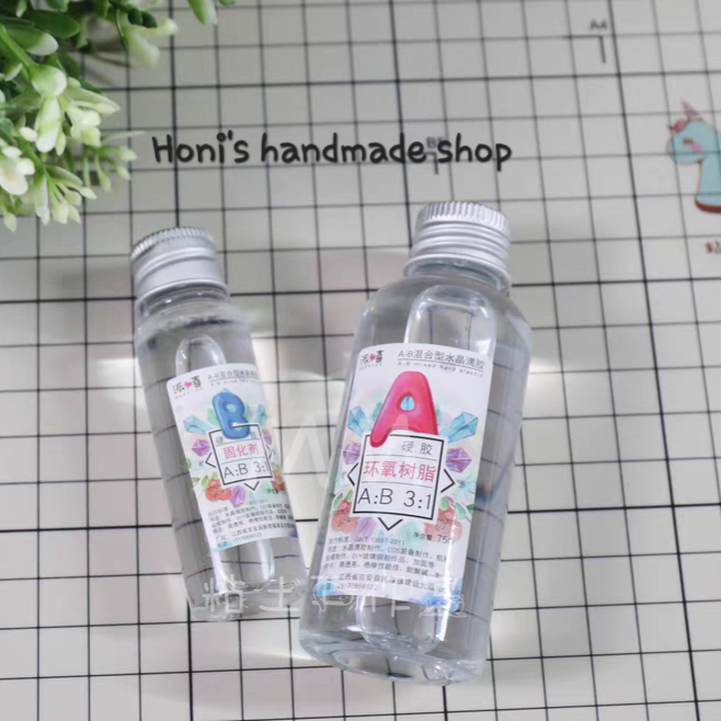 Set keo Epoxy (keo AB) 100g loại dẻo trong suốt