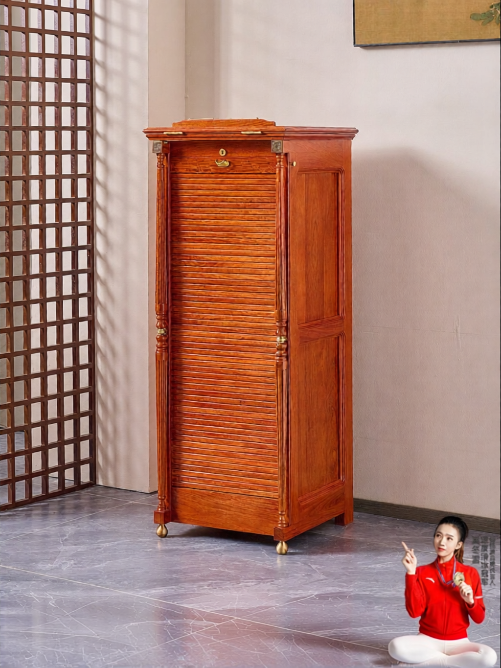 XIANMINGYUAN | Chinese Style Redwood Multi-functional Storage Cabinet Giá 29,534,000 Đồng*Miễn phí vận chuyển