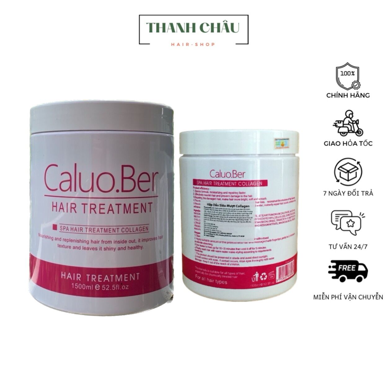 Dầu hấp ủ tóc Caluo.Ber Hair Spa Treatment 1500ml