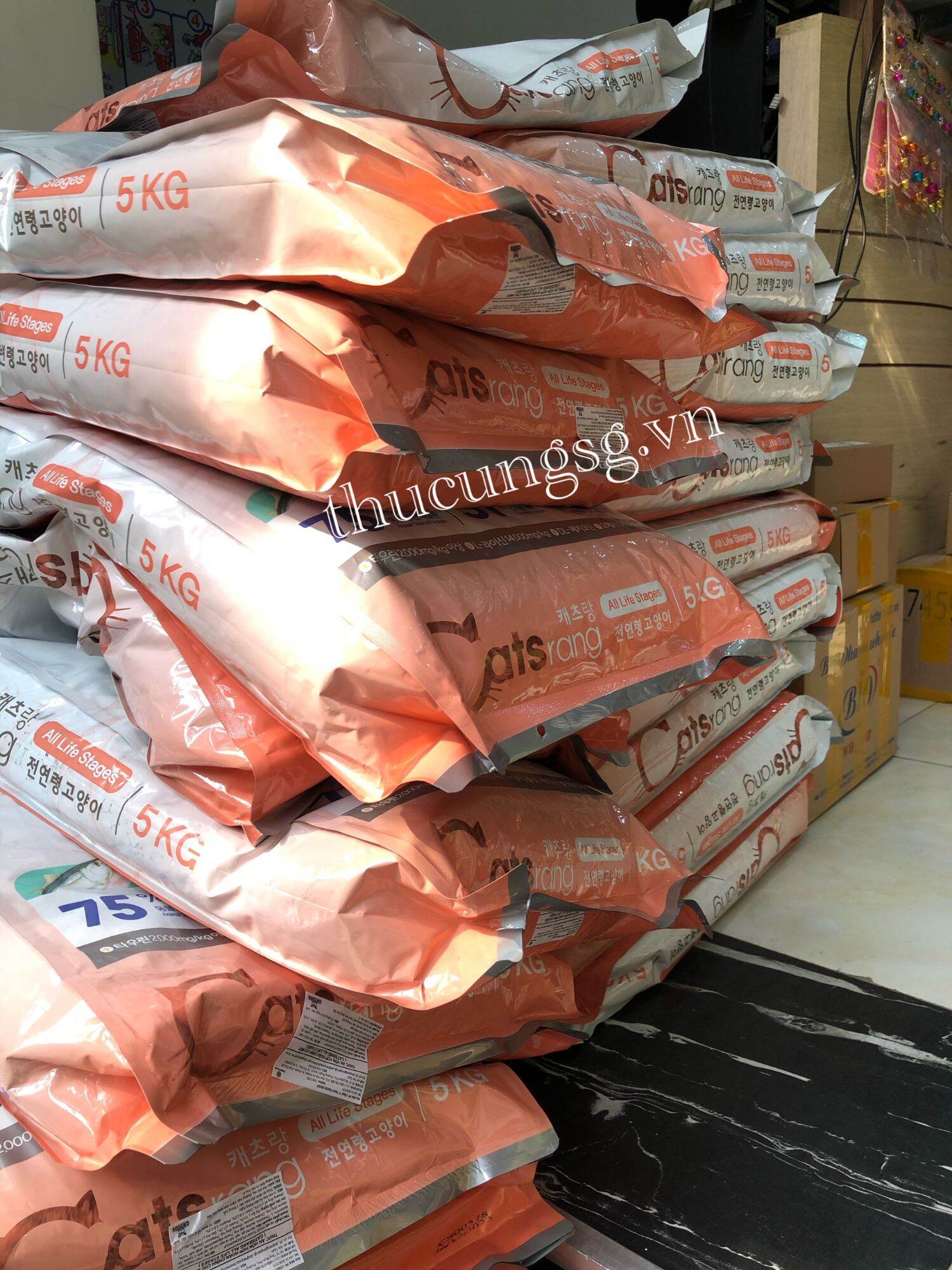 Thức ăn hạt cho mèo mọi lứa tuổi Catsrang 5kg (Bao bì mới)