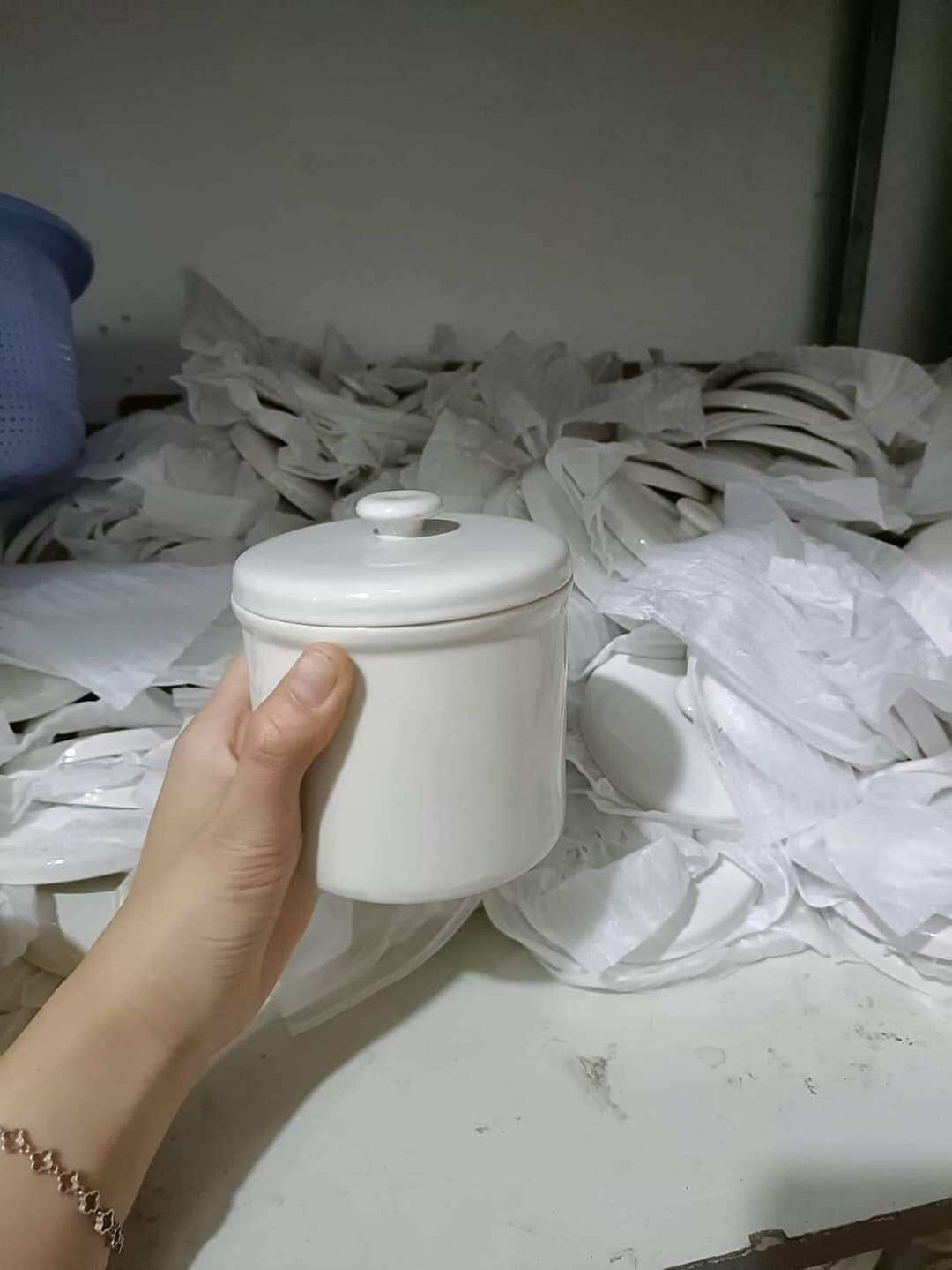 Thố sứ, nắp sứ nồi bear 0.5l/0.8l/1,6l