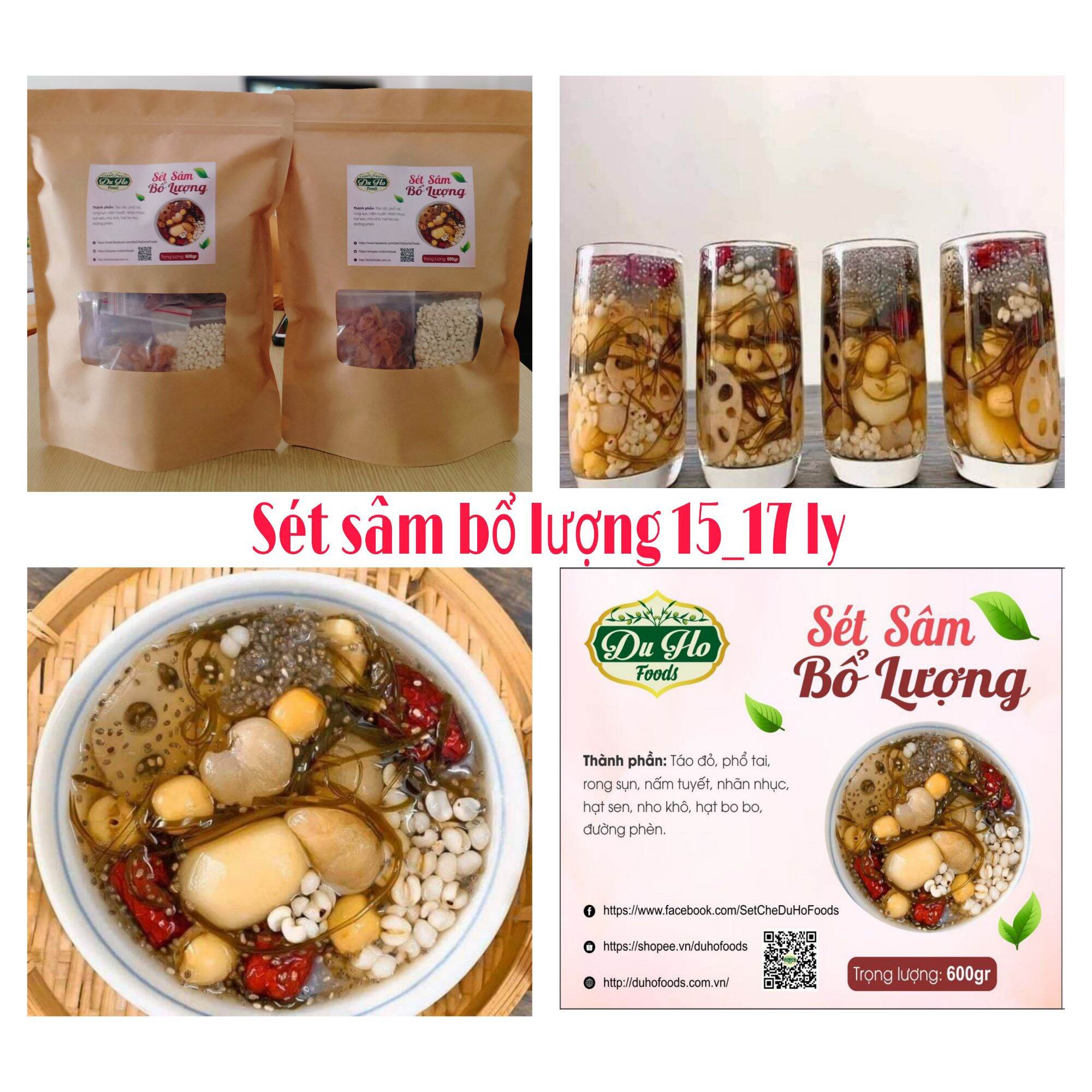 Set Sâm Bổ Lượng - Set Chè Tự Nấu Tại Nhà