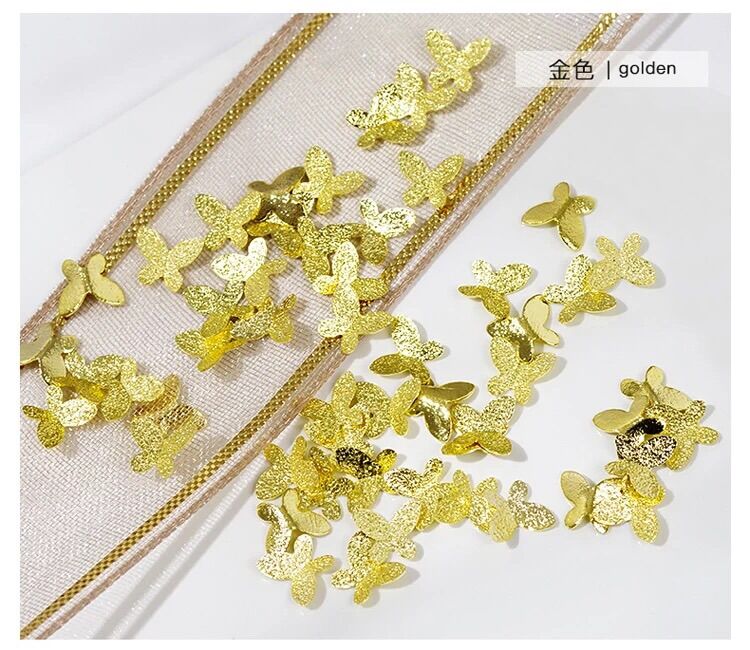 Charm bướm 3d, phụ kiện Nail( Giao màu ngẫu nhiên)