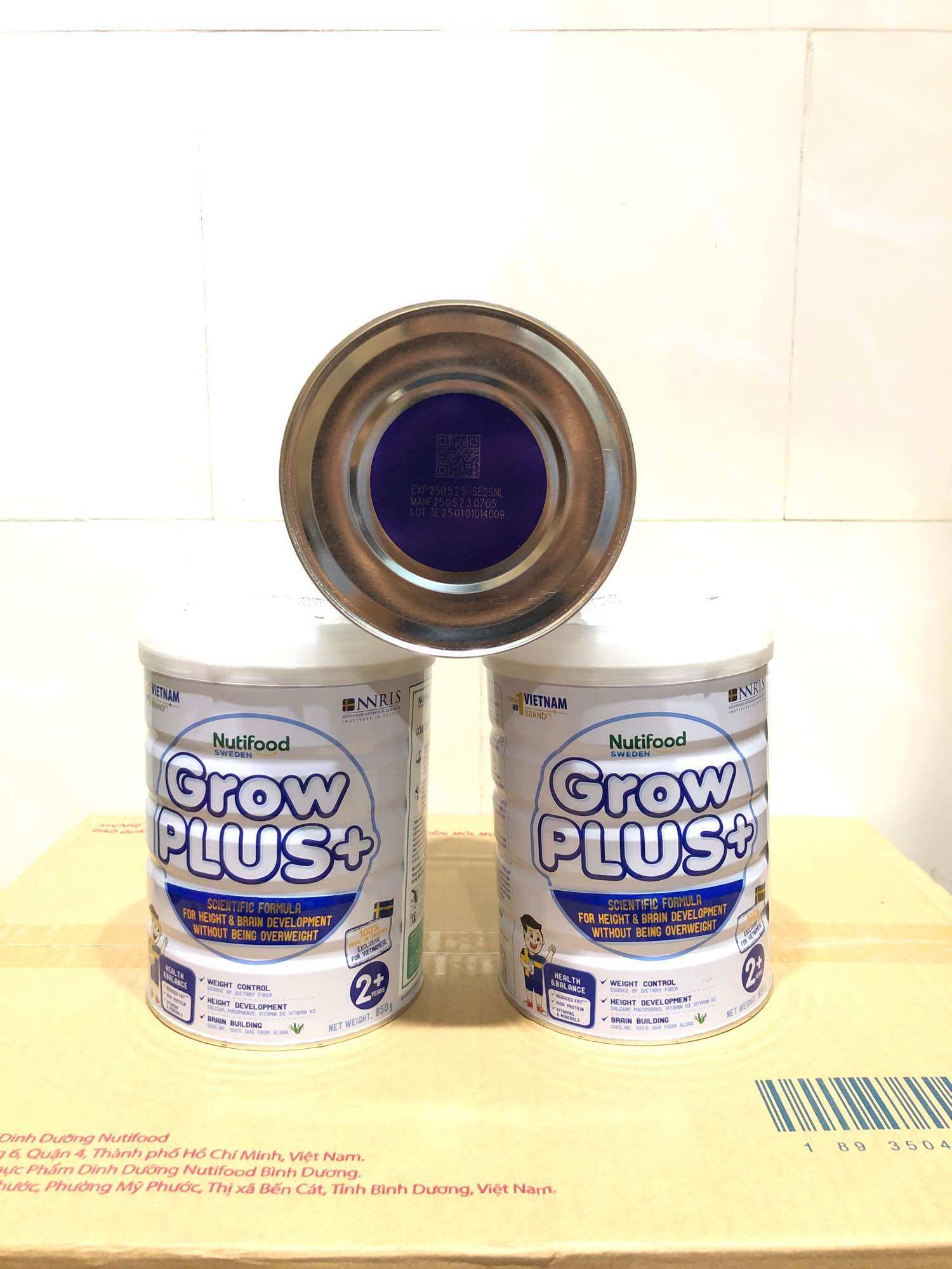 [HSD 5-2025] SỮA BỘT GROWPLUS TRẮNG 850g( bé từ 2 tuổi)