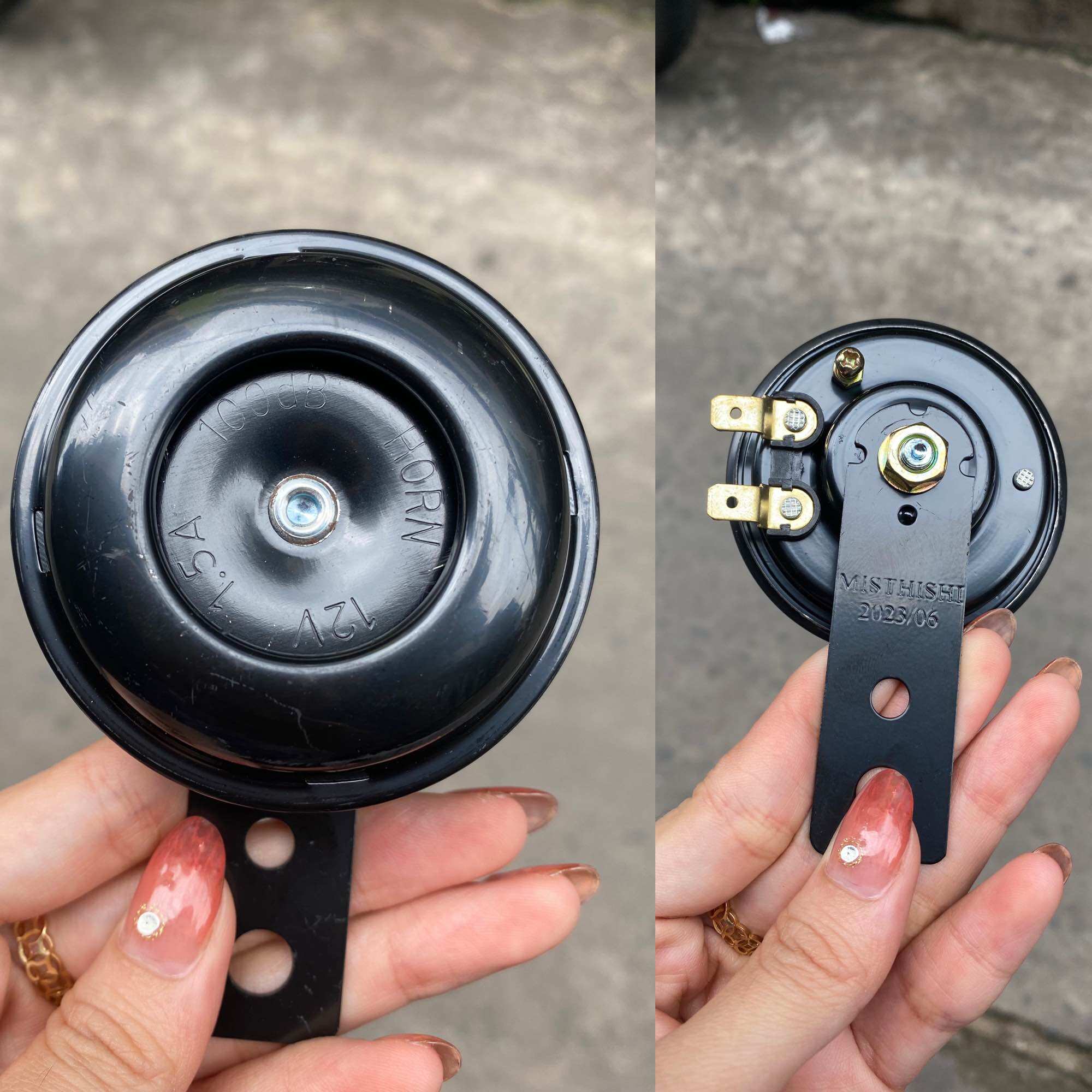 Còi ốc Xe máy, xe điện Dream, Wave kêu vang to 12v