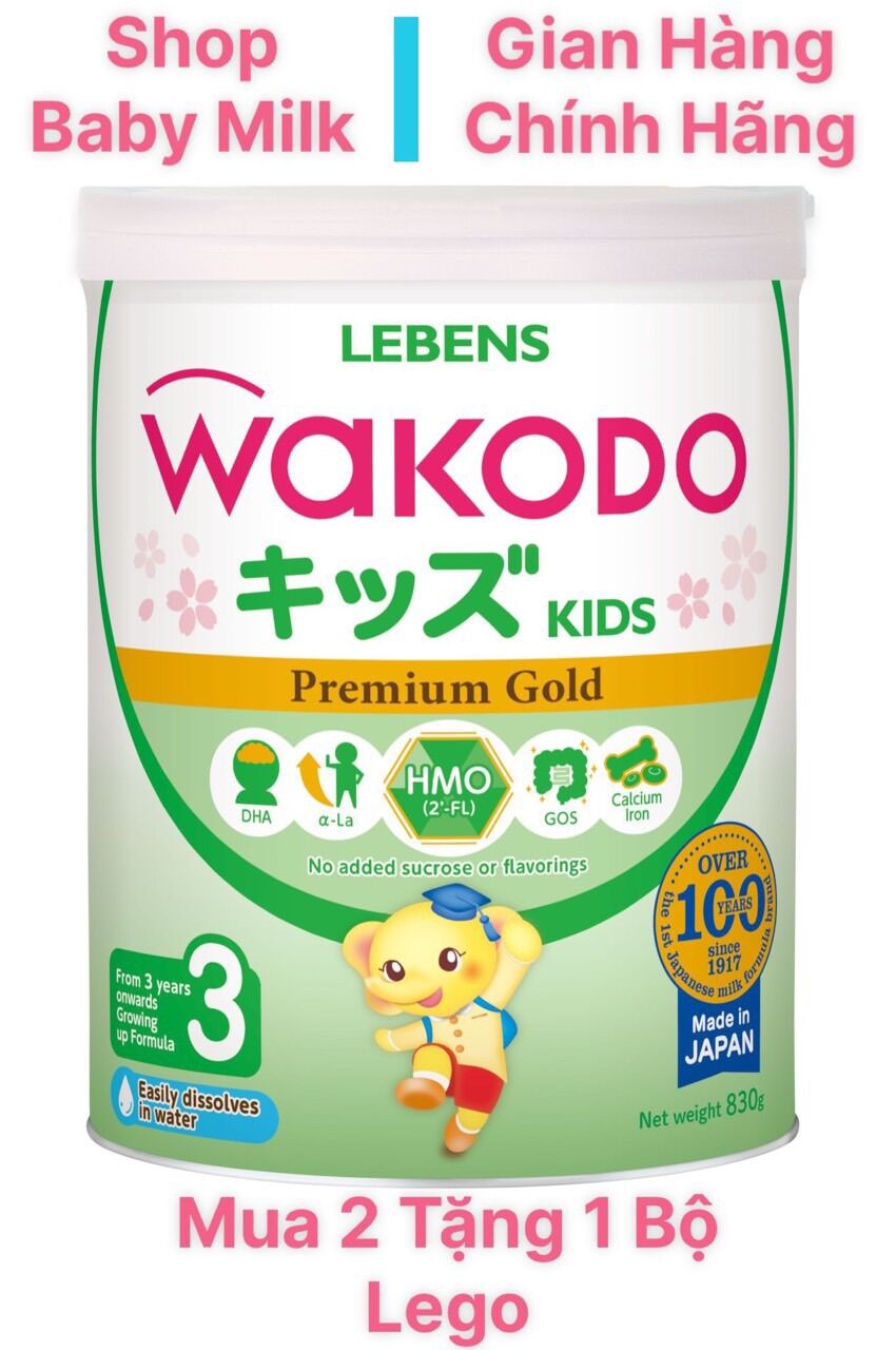Sữa wakodo số 3 830g date 2025 mới. mua 2lon tặng quà