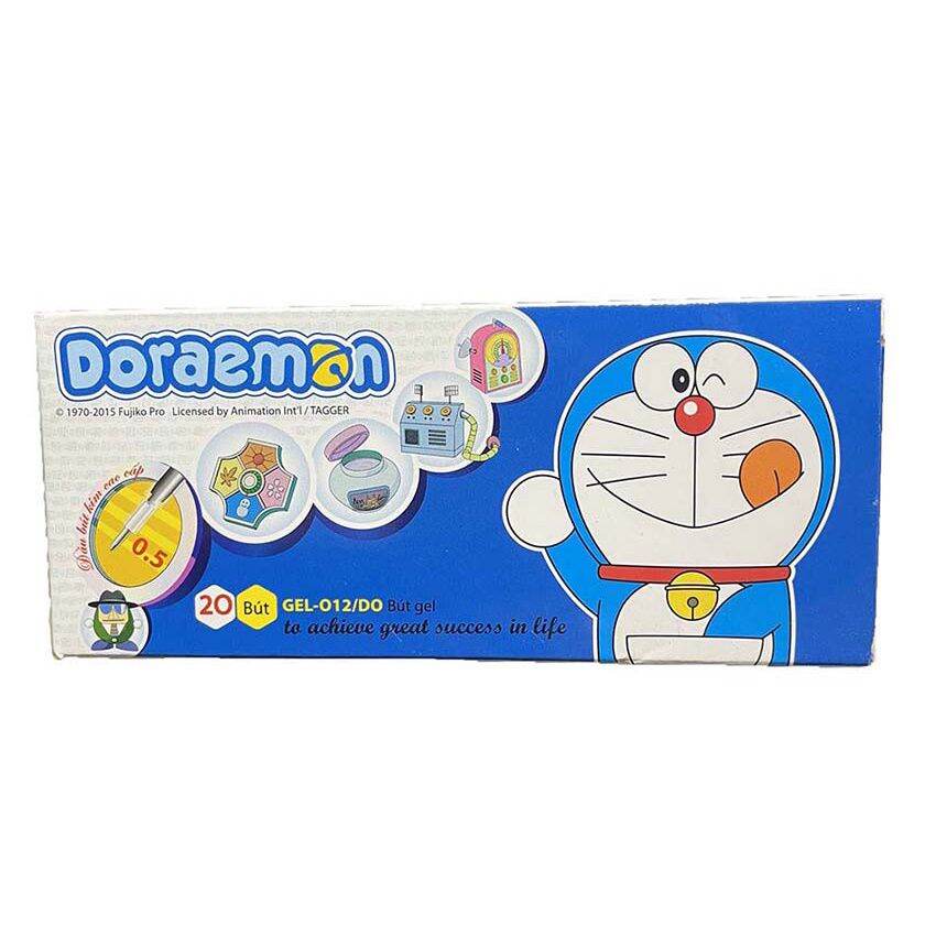 Hộp 20 cây bút thiên long gel-012/do mực tím/xanh chính hãng 100%
