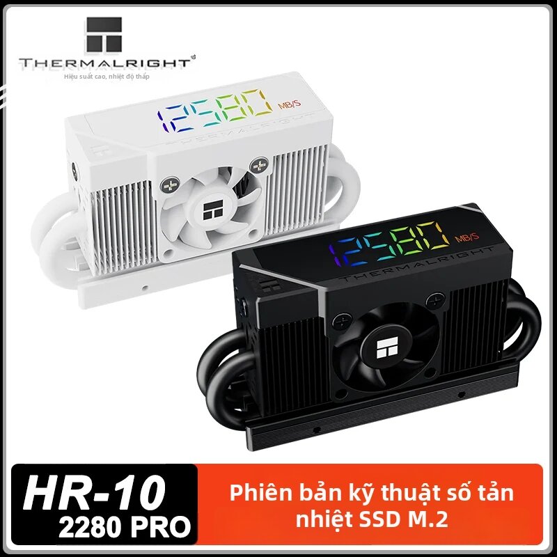 Thermalright | Thermalright HR-10 2280 PRO M.2 SSD Tản Nhiệt Màn Hình Hiển Thị Kỹ Thuật Số Ổ Cứng Thể Rắn Tản Nhiệt Đen Trắng Độ Dày 51 Mm Giá 1,112,000 Đồng*Miễn phí vận chuyển