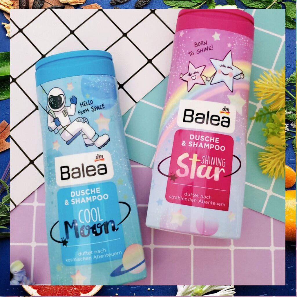Tắm & Gội bé gái Balea Kids Dusche & Shampoo 300 ml