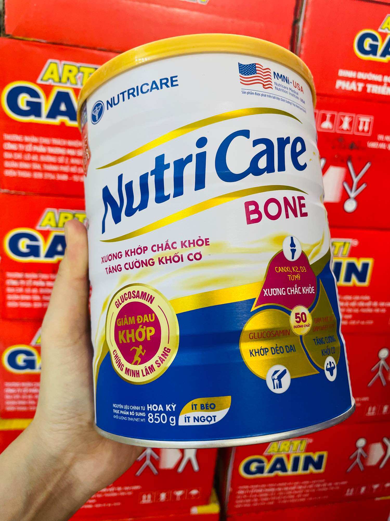 [Combo 2 Lon] Sữa bột Nutricare Bone Phòng ngừa loãng xương(900g)