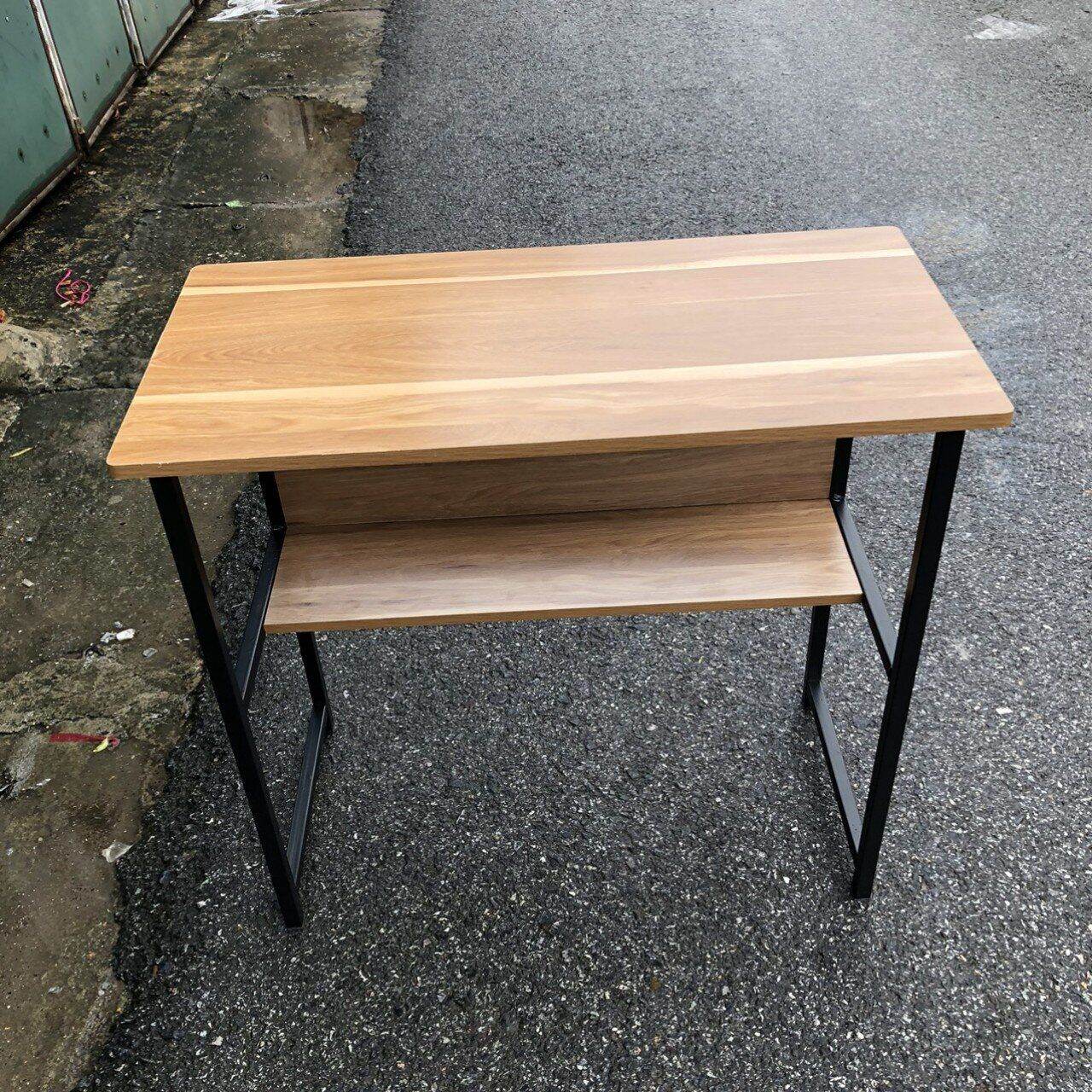 Bàn làm việc kèm kệ lửng dễ tháo lắp, mang đi, hàng Vn cam kết đẹp bền.