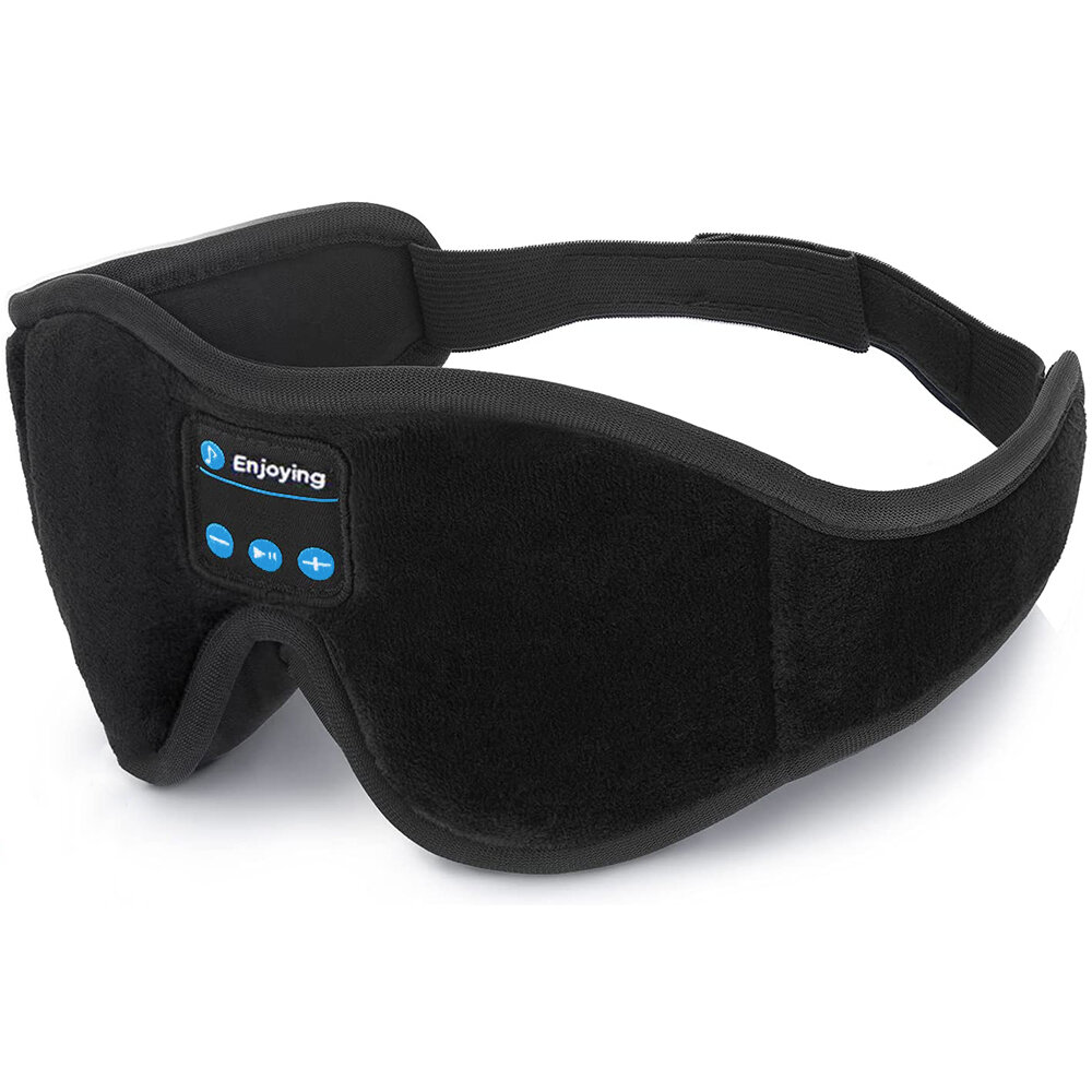 Bluetooth 3d Mặt nạ mắt Tai nghe ngủ có loa HD tích hợp Chức năng phát nhạc và che mắt Chất liệu cotton để ngủ và ngủ